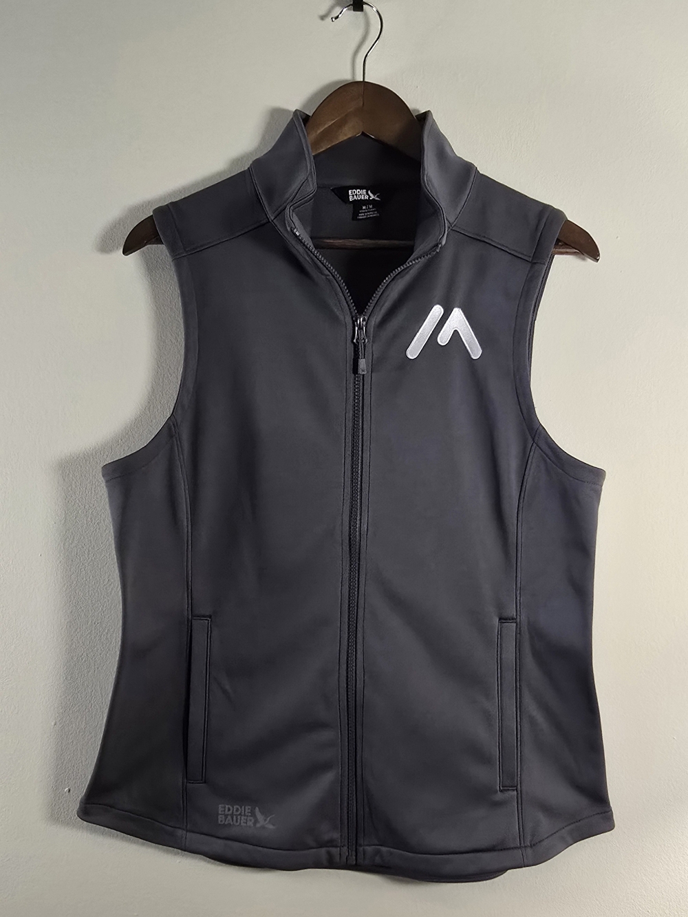 Eddie Bauer Women's Smooth Mid Layer Full Zip Fleece Vest Size Meduum